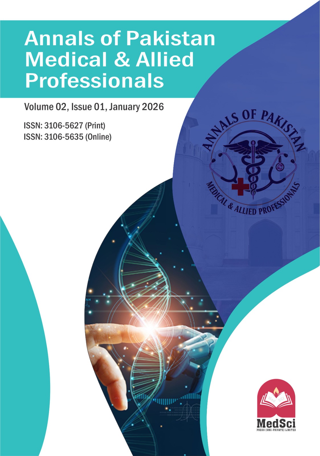 					View Vol. 2 No. 1 January (2026): Annals of Pakistan Medical & Allied Professionals
				